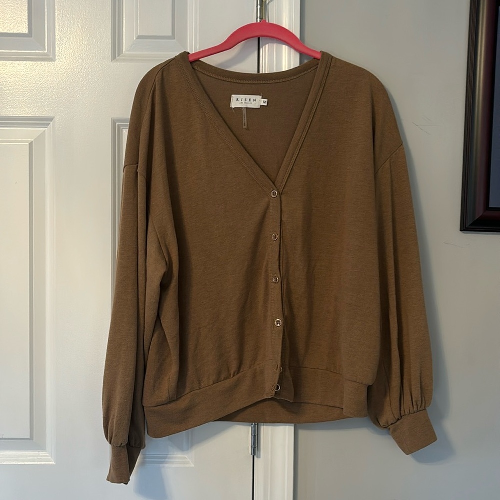 Brown cardigan